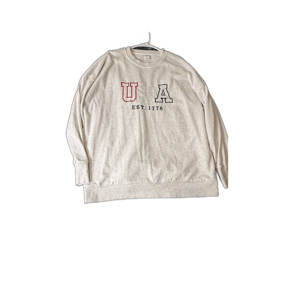 Little Bipsy XXL Adult USA crewneck sweatshirt